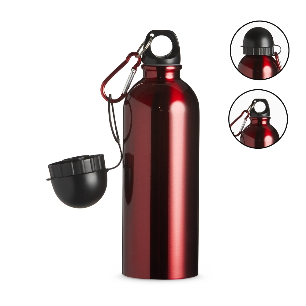 GARRAFA ALUMÍNIO 500ML COM 2 BICOS GA174