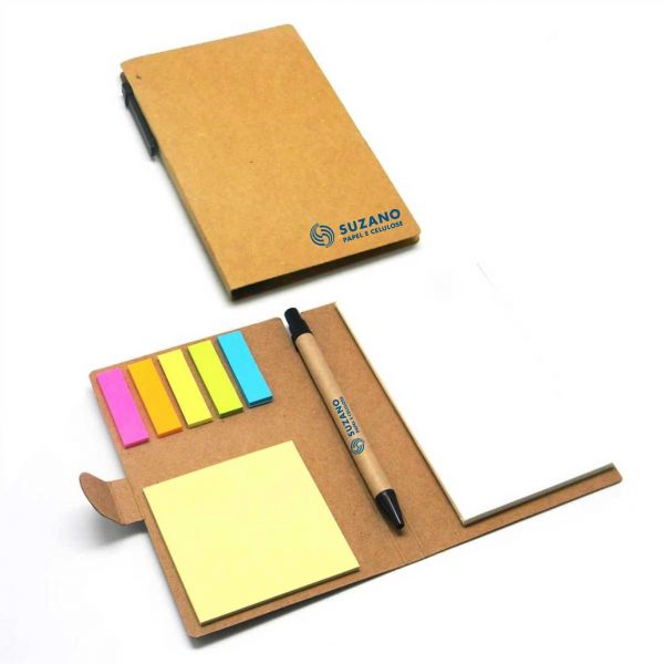 BLOCO DE ANOTAÇÕES ECO COM POST-IT 15x10CM BA203