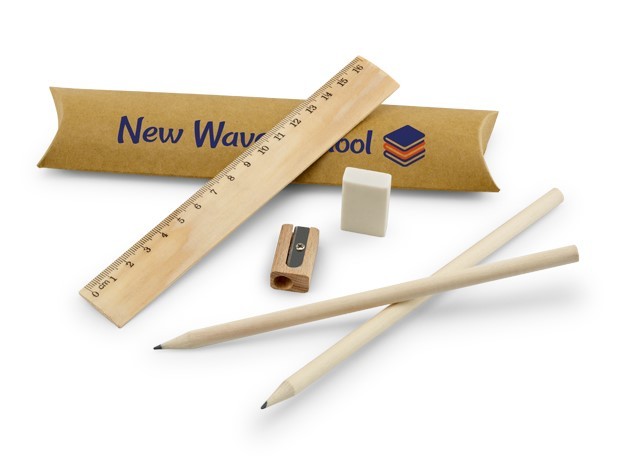 Kit escolar com régua