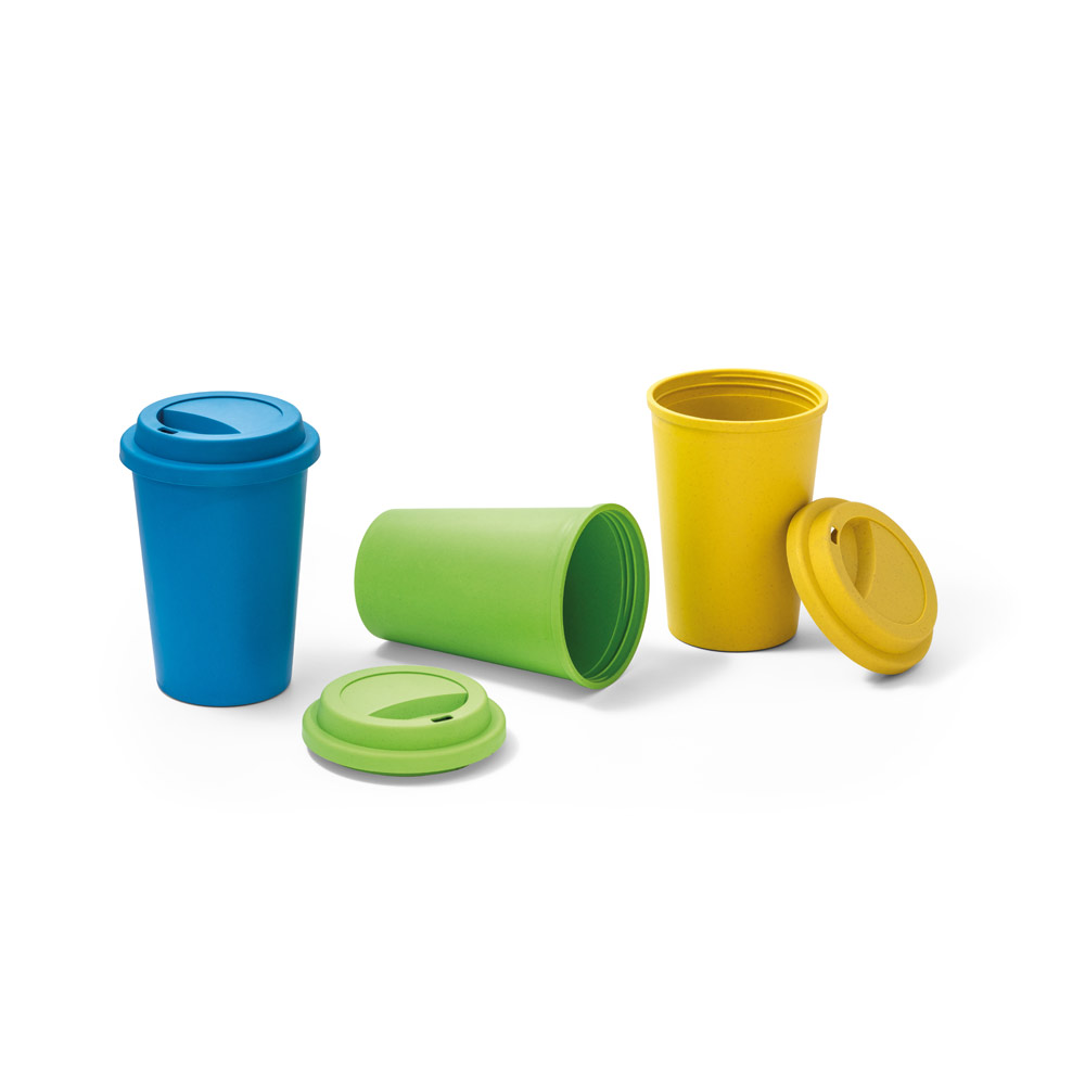COPO EM FIBRA DE BAMBU 450ML COLORIDO CO165U2