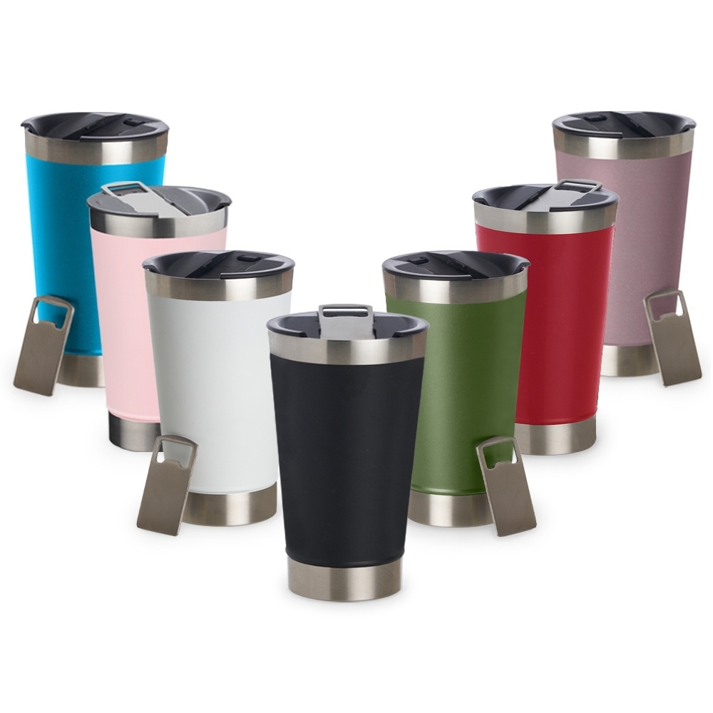 COPO TÉRMICO COM ABRIDOR METAL 500ML CO165D