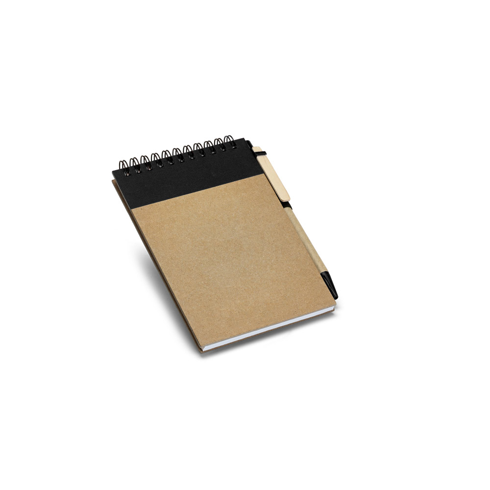 CADERNO KRAFT 14X10CM COM CANETA ECO BA201
