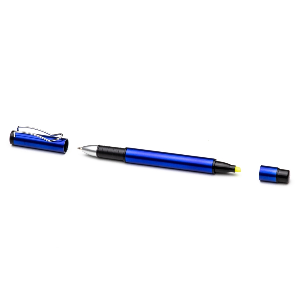 CANETA PLÁSTICA COM MARCA TEXTO CP119D