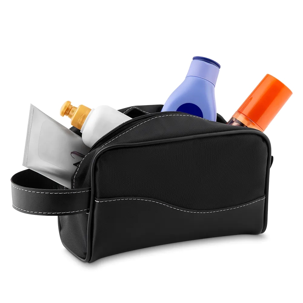 NECESSAIRE COURO SINTÉTICO 15X25X9 NC238B NECESSAIRE COURO SINTÉTICO 15X25X9 NC238B