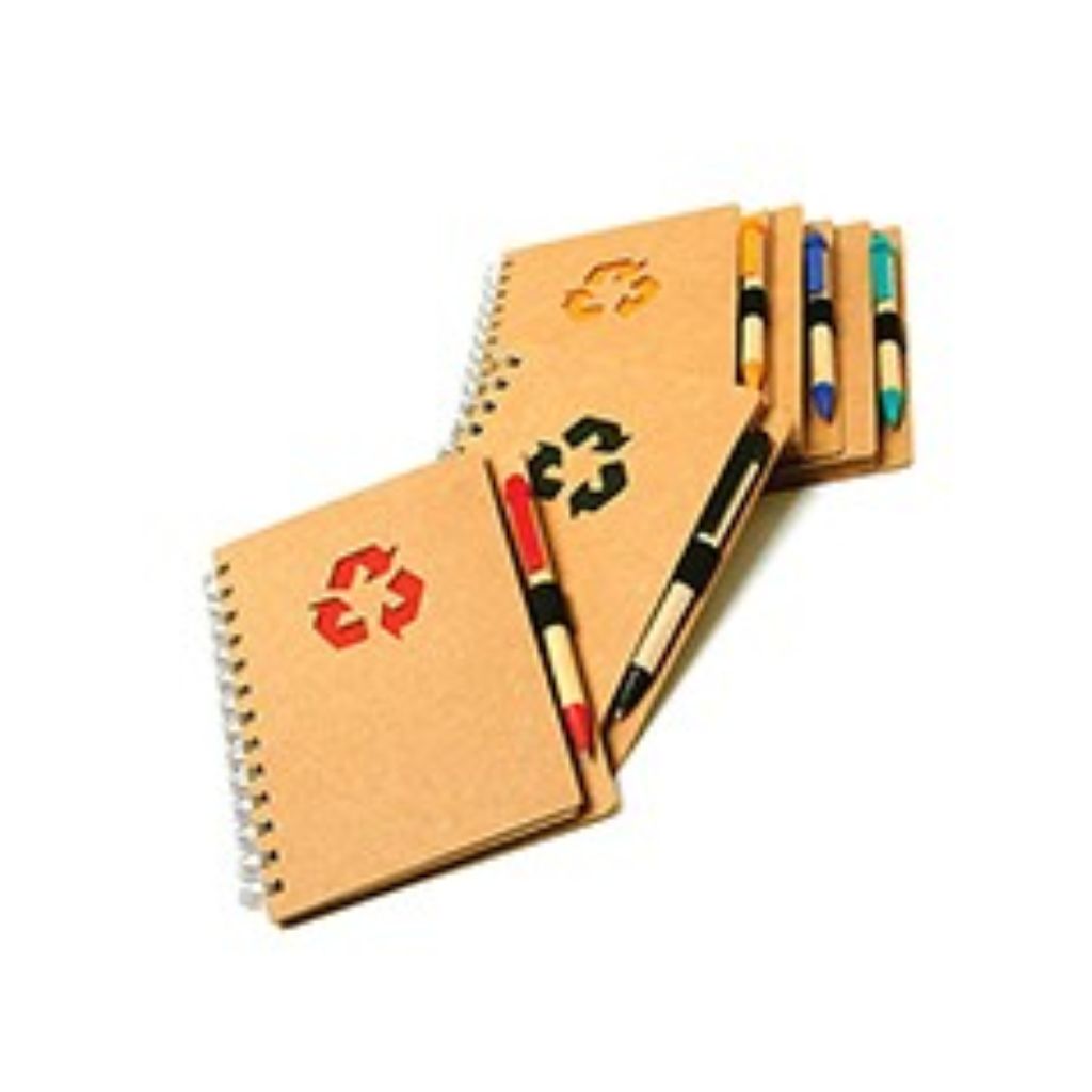 BLOCO DE ANOTAÇÕES ECOLÓGICO COM CANETA ECO 18X13CM BA200 BLOCO DE ANOTAÇÕES ECOLÓGICO COM CANETA ECO 18X13CM BA200