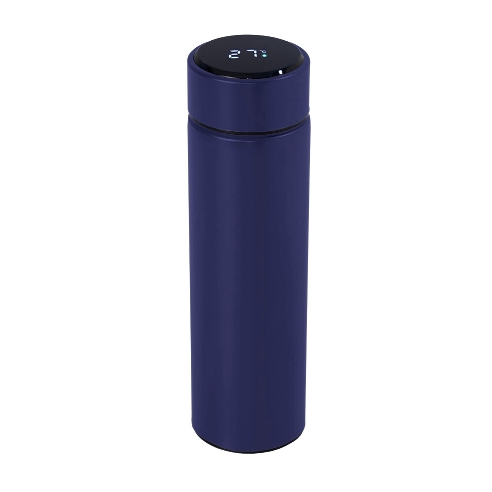 GARRAFA TÉRMICA 400ML COM TERMOMETRO PRETA GA174S