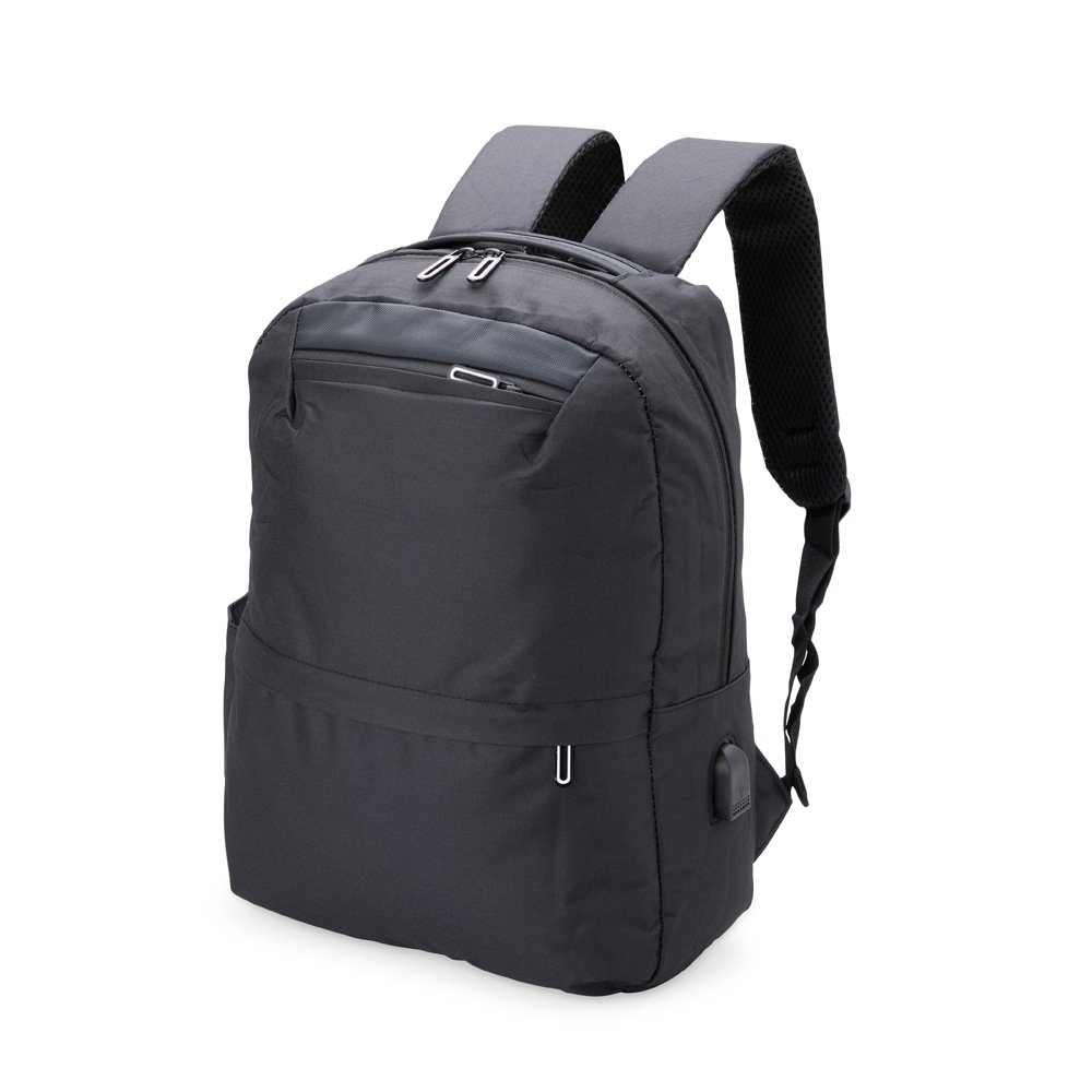 MOCHILA EM NYLON 24L COM PORTA USB E BOLSO LATERAL E FRONTAL MO237C3