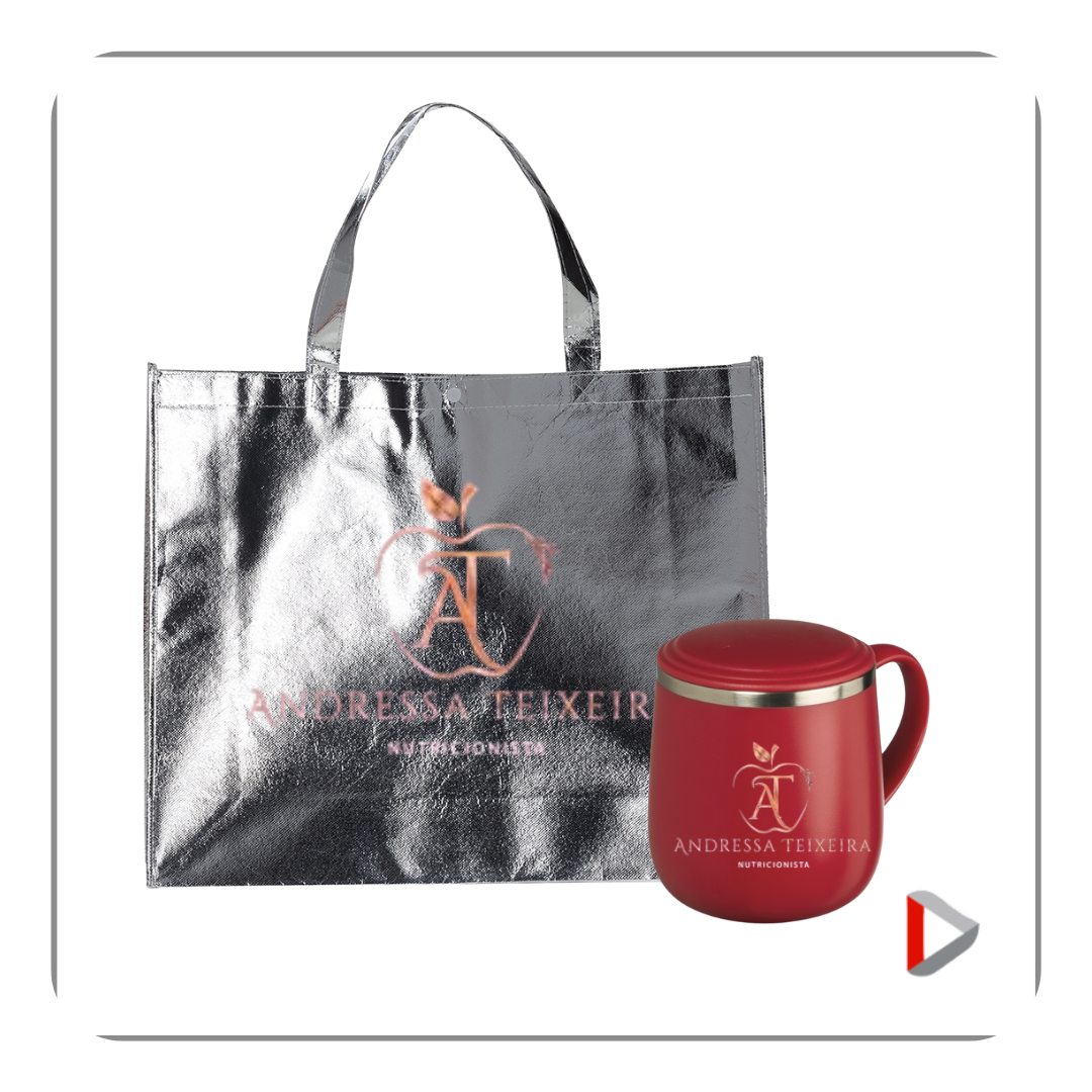 KIT CANECA E SACOLA