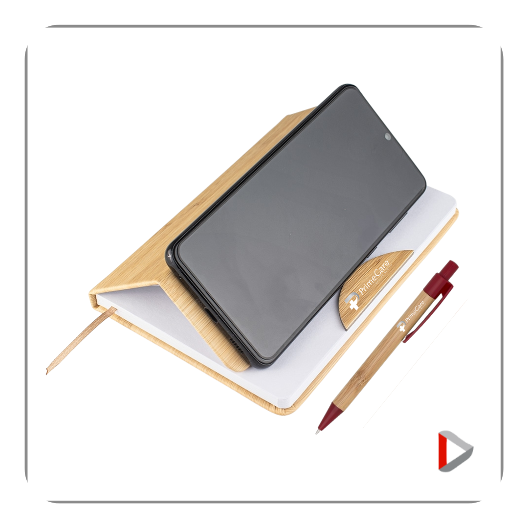 KIT BLOCO DE NOTAS E CANETA