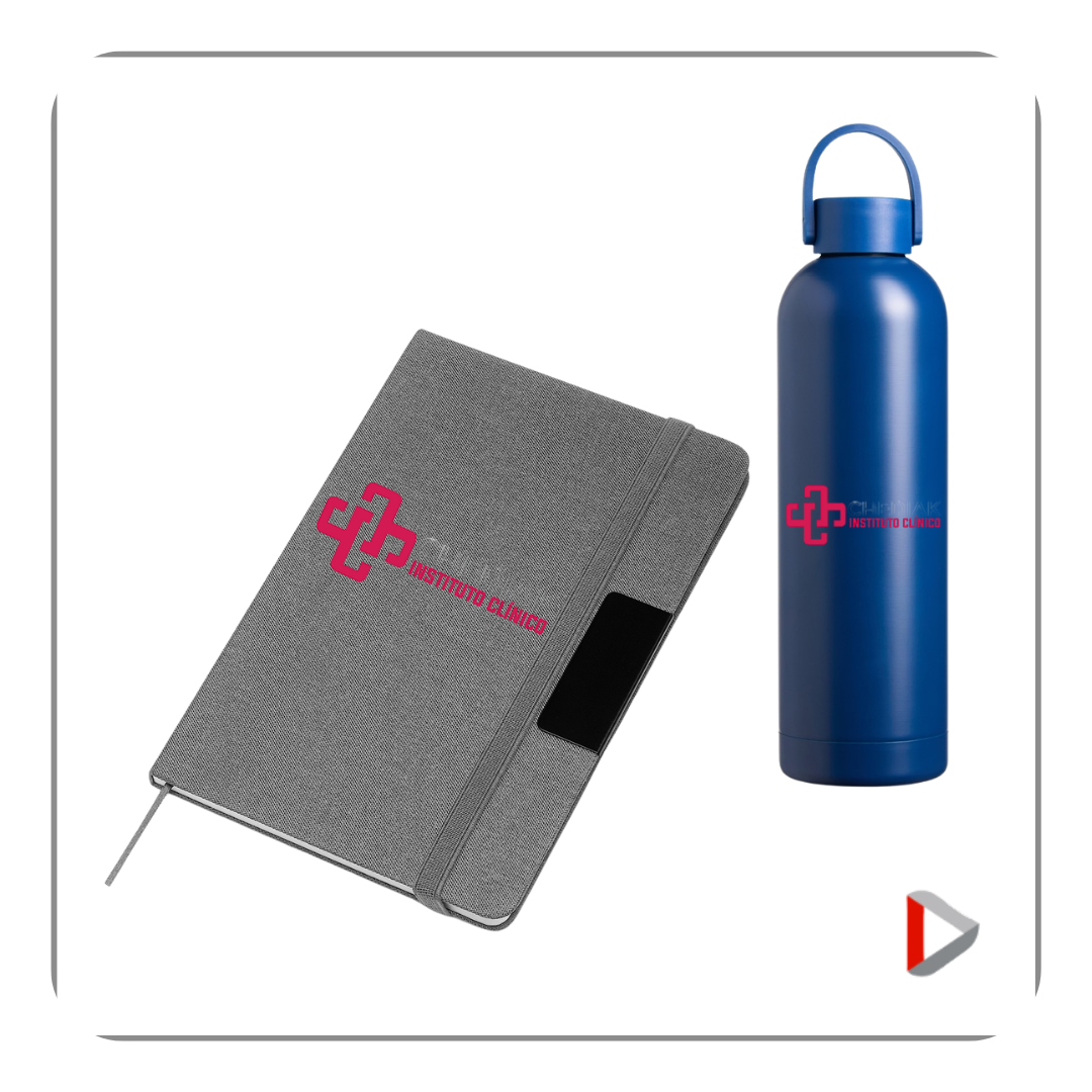 KIT GARRAFA E CADERNO