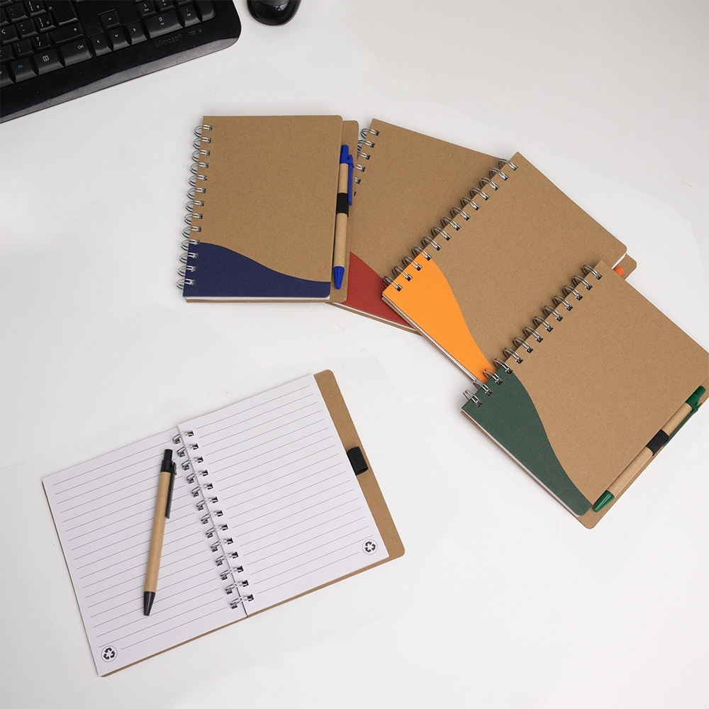 CADERNO ECOLÓGICO COM CANETA 17,9X14,6CM BA201C2