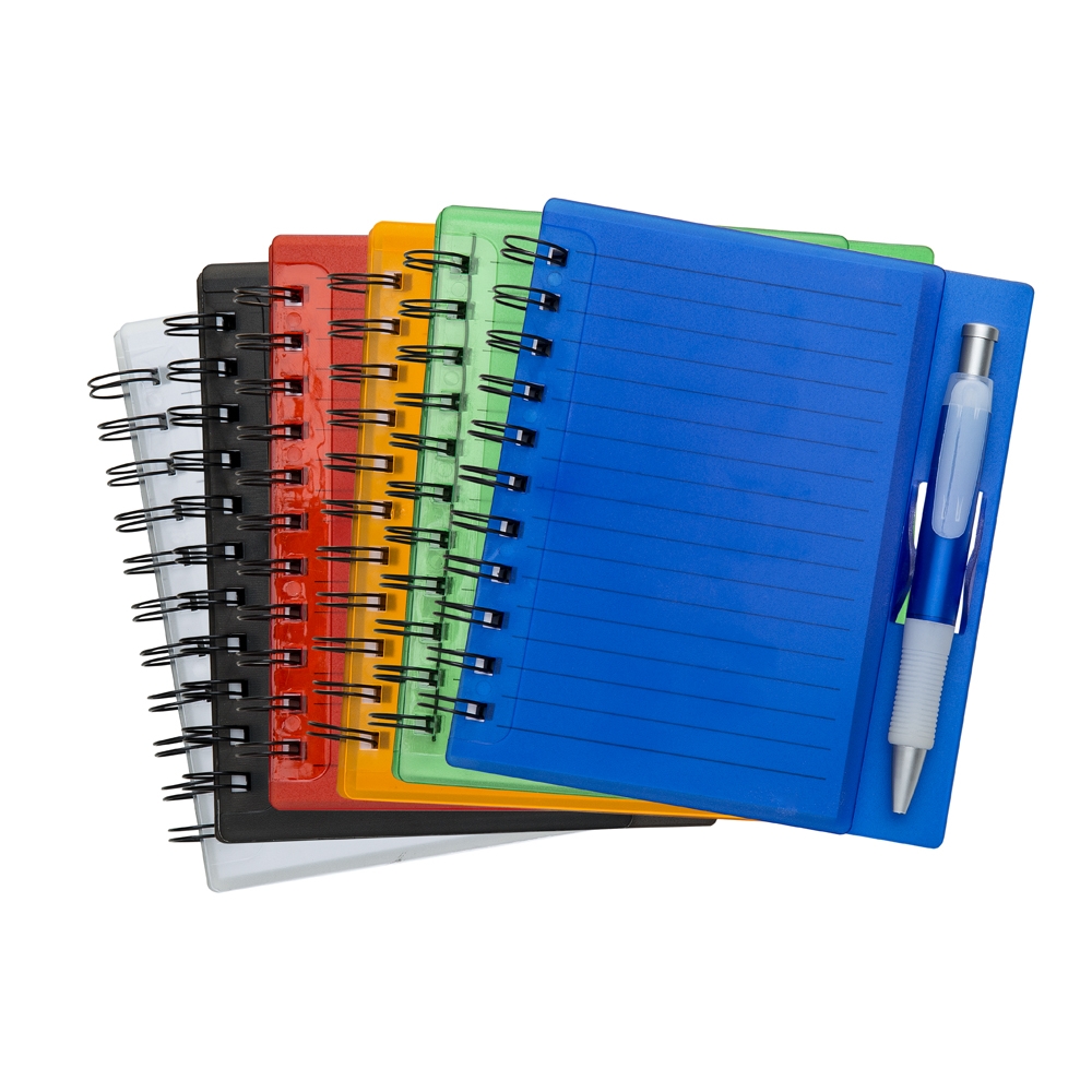 CADERNO PLÁSTICO COM CANETA 14,8X16,1CM BA159M2