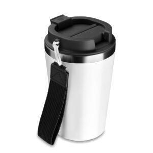 COPO INOX PAREDE DUPLA COM TAMPA E ALÇA 350ML CO165D5 COPO INOX PAREDE DUPLA COM TAMPA E ALÇA 350ML CO165D5