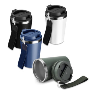 COPO INOX PAREDE DUPLA COM TAMPA E ALÇA 350ML CO165D5 COPO INOX PAREDE DUPLA COM TAMPA E ALÇA 350ML CO165D5
