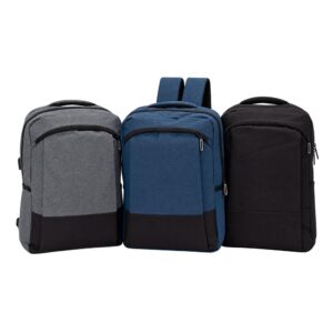 MOCHILA EM POLIESTER 20L USB PARA NOTES ATÉ 17.3 MO237A3